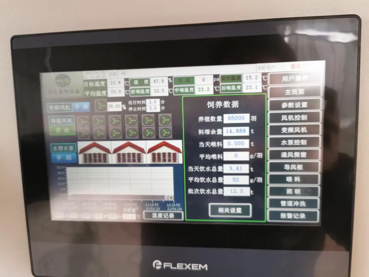 Equipment monitoring and control interface